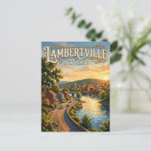 Lambertville New Jersey Postkarte (Stehend Vorderseite)