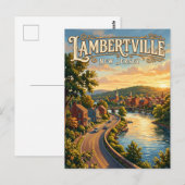 Lambertville New Jersey Postkarte (Vorne/Hinten)