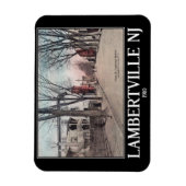 Lambertville NJ, Main Street, 1910, Vintag Style Magnet (Vertikal)