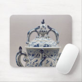Lambeth Delftware posset Topf, Blau und Weiß Mousepad (Mit Mouse)