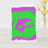 Lambo Kunst Karte (Gelbe Blume)