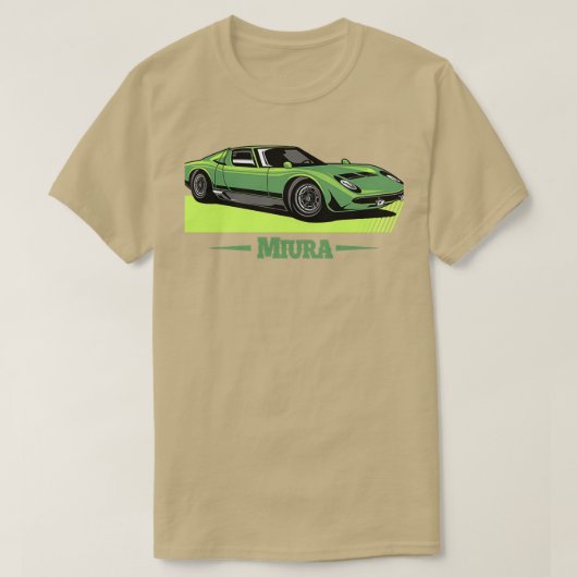 Lamborghini Miura Green T-Shirt (Design vorne)