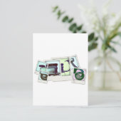 Lambretta-Foto Postkarte (Stehend Vorderseite)