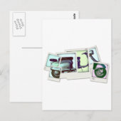 Lambretta-Foto Postkarte (Vorne/Hinten)
