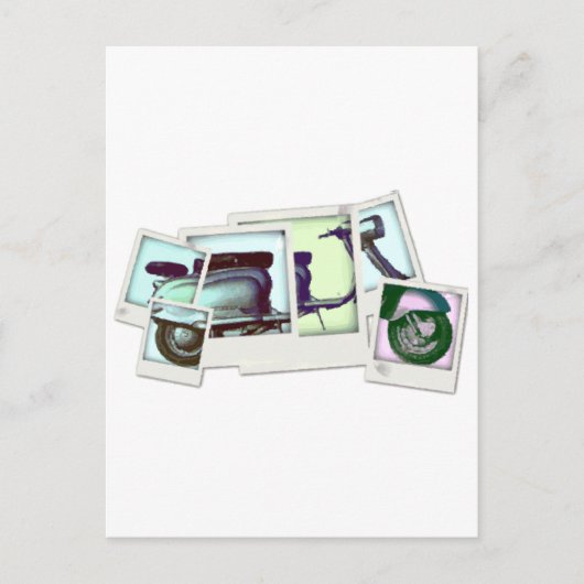 Lambretta-Foto Postkarte (Vorderseite)