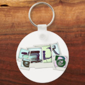 Lambretta-Foto Schlüsselanhänger (Vorderseite)