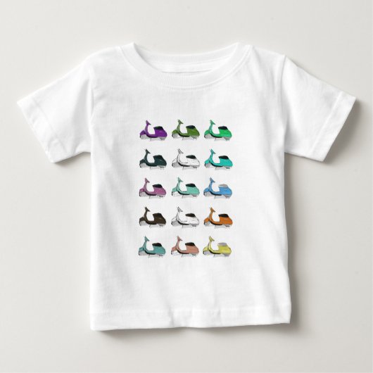 Lambretta Pop-Kunst Baby T-shirt (Vorderseite)