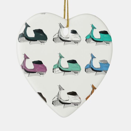 Lambretta Pop-Kunst Keramik Ornament (Rechts)