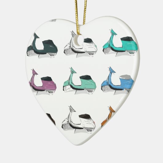 Lambretta Pop-Kunst Keramik Ornament (Links)