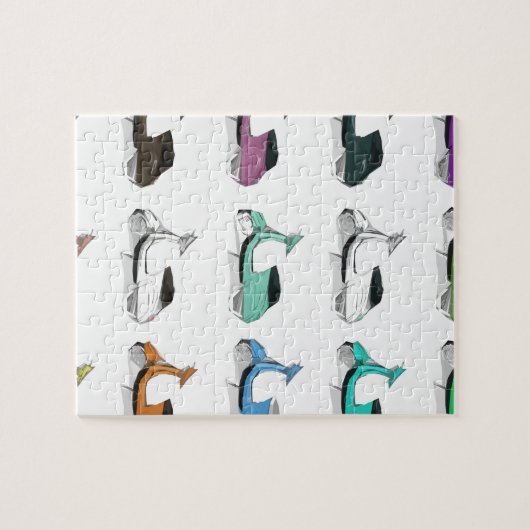 Lambretta Pop-Kunst Puzzle (Horizontal)