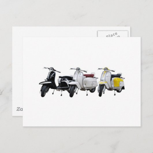 lambretta postkarte (Vorne/Hinten)