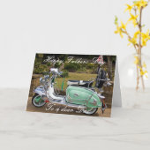 LAMBRETTA ROLLER-VATERTAGS-KARTE KARTE (Gelbe Blume)