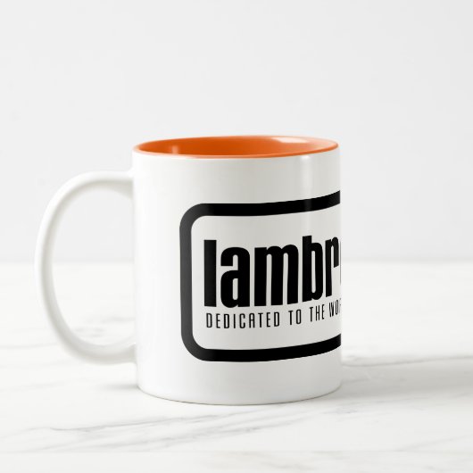 Lambrettista Logo-Tasse Zweifarbige Tasse (Links)