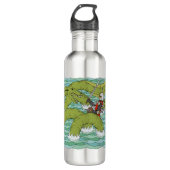 Lambton Worm und Knight Edelstahlflasche (Vorderseite)