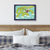 Lambton Worm und Knight Leinwanddruck (Insitu (Schlafzimmer))
