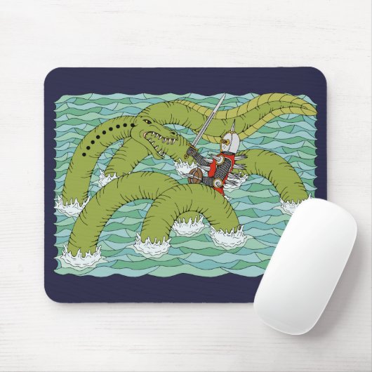 Lambton Worm und Knight Mousepad (Mit Mouse)