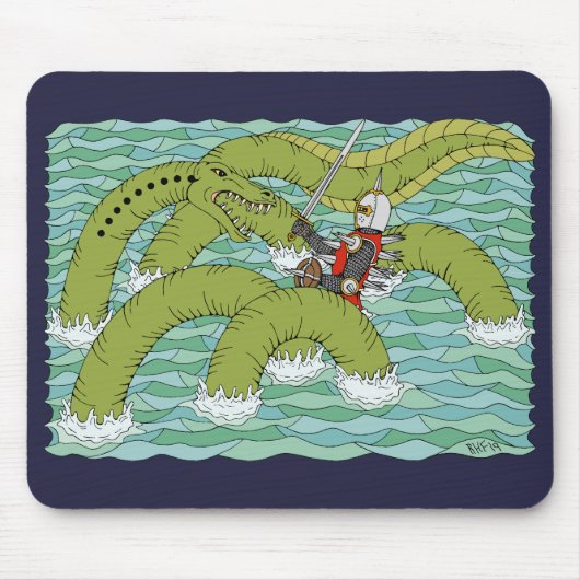 Lambton Worm und Knight Mousepad (Vorne)