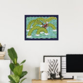 Lambton Worm und Knight Poster (Heimbüro)