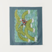 Lambton Worm und Knight Wandteppich (Vorderseite)