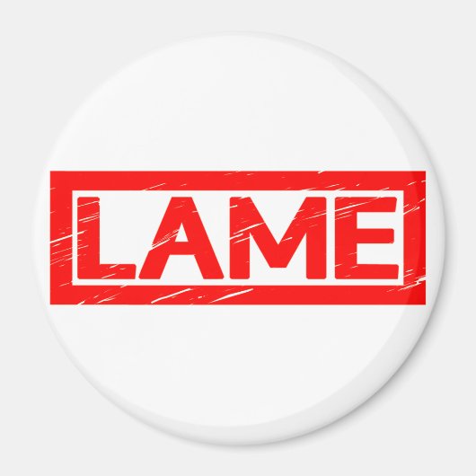 Lame Briefmarke Magnet (Vorne)