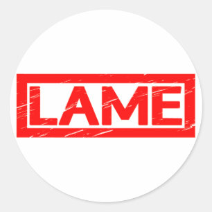 Lame Briefmarke Runder Aufkleber