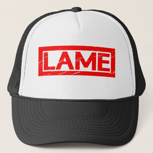 Lame Briefmarke Truckerkappe (Vorderseite)