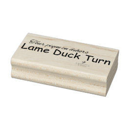 Lame Duck Turn Gummistempel