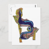 Lamed Postkarte (Vorne/Hinten)