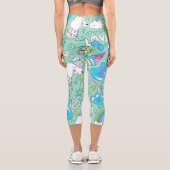 Lamellenmuster 2 capri leggings (Rückseite)