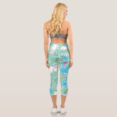 Lamellenmuster 2 capri leggings (Rückseite)