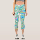 Lamellenmuster 2 capri leggings (Vorderseite)