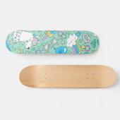 Lamellenmuster 2 skateboard (Horizontal)