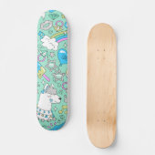 Lamellenmuster 2 skateboard (Vorderseite)