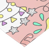 Lamellenmuster 3 kurzer tischläufer (Ecke)