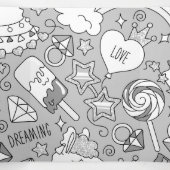 Lamellenmuster 4 dreifach gefaltete urlaubskarte (Innenseite Mitte)