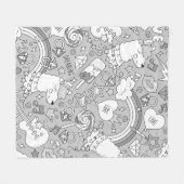 Lamellenmuster 4 fleecedecke (Vorderseite (Horizontal))