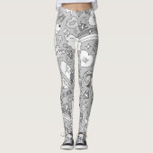 Lamellenmuster 4 leggings (Vorderseite)
