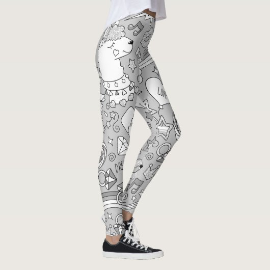 Lamellenmuster 4 leggings (Rechts)