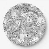 Lamellenmuster 4 pappteller (Vorderseite)