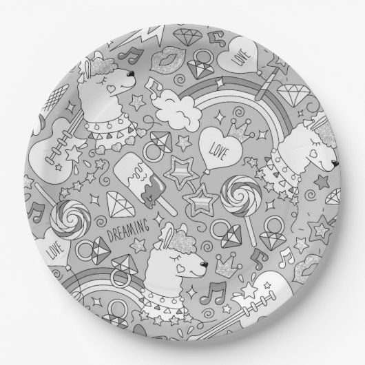 Lamellenmuster 4 pappteller (Vorderseite)