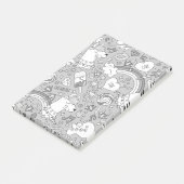 Lamellenmuster 4 post-it klebezettel (angewinkelt)