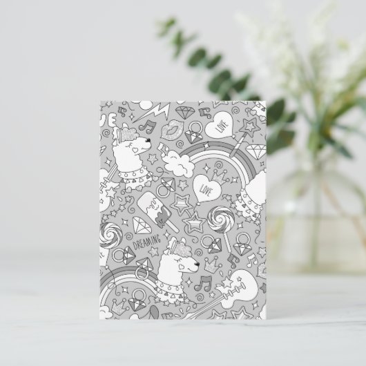 Lamellenmuster 4 postkarte (Stehend Vorderseite)