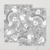 Lamellenmuster 4 postkarte (Vorne/Hinten)