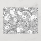 Lamellenmuster 4 postkarte (Rückseite)