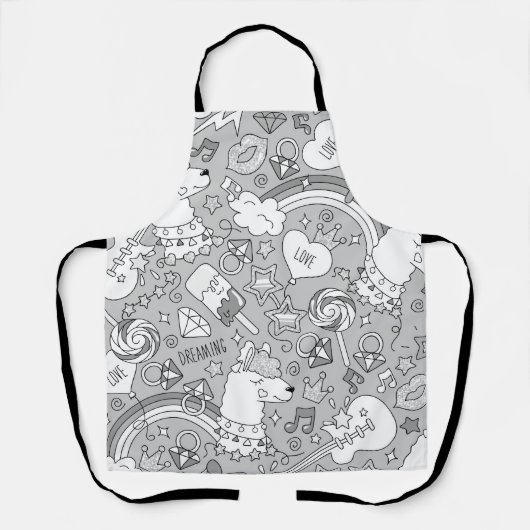 Lamellenmuster 4 schürze (Vorderseite)