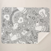 Lamellenmuster 4 sherpadecke (Vorderseite (Horizontal))