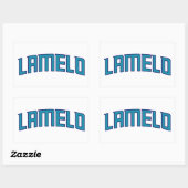 LaMelo Ball - Charlotte Basketball Rechteckiger Aufkleber (Blatt)