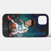 Lamelo-Ball-Karikatur Case-Mate iPhone Hülle (Rückseite (Horizontal))