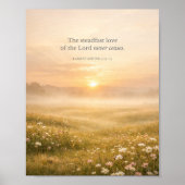 Lamentations 3:22-23 Bible Verse Christian Faith Poster (Vorne)