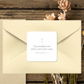 Lamentations 3:22-23 Bible Verse Minimal Faith Quadratischer Aufkleber